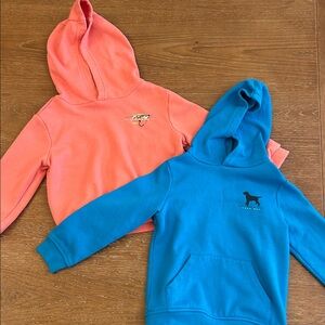 crown & ivy Kids' Coral and Blue Hoodies